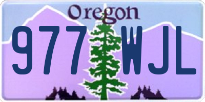 OR license plate 977WJL