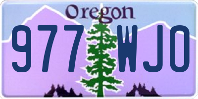 OR license plate 977WJO