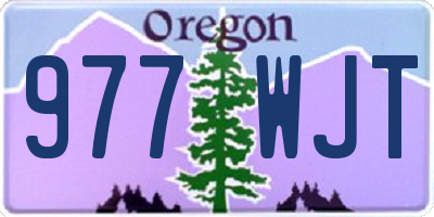 OR license plate 977WJT