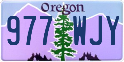 OR license plate 977WJY