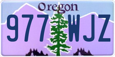 OR license plate 977WJZ