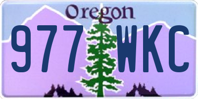 OR license plate 977WKC