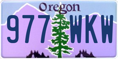 OR license plate 977WKW