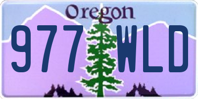 OR license plate 977WLD
