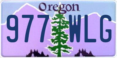 OR license plate 977WLG