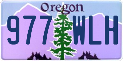 OR license plate 977WLH