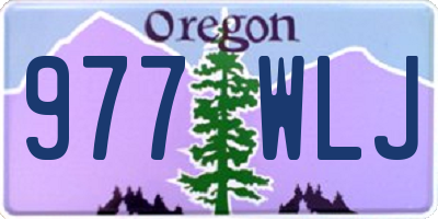 OR license plate 977WLJ