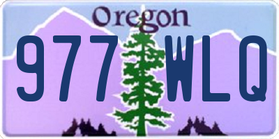 OR license plate 977WLQ