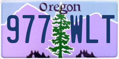 OR license plate 977WLT