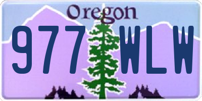 OR license plate 977WLW