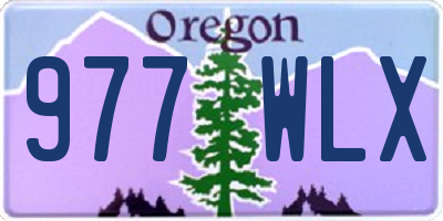 OR license plate 977WLX