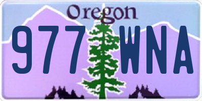 OR license plate 977WNA