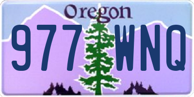 OR license plate 977WNQ