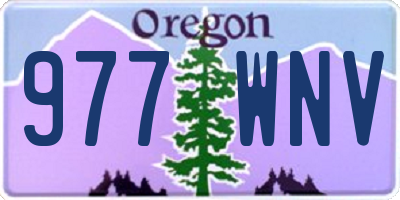 OR license plate 977WNV