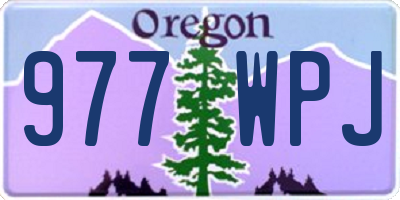 OR license plate 977WPJ