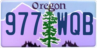OR license plate 977WQB