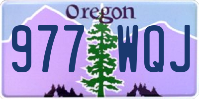 OR license plate 977WQJ
