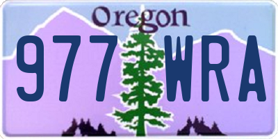 OR license plate 977WRA