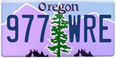 OR license plate 977WRE