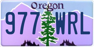 OR license plate 977WRL