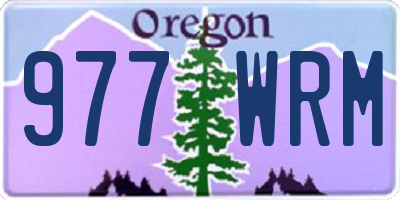 OR license plate 977WRM