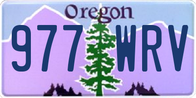 OR license plate 977WRV
