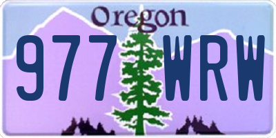 OR license plate 977WRW