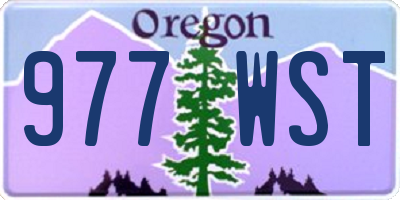 OR license plate 977WST