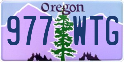 OR license plate 977WTG