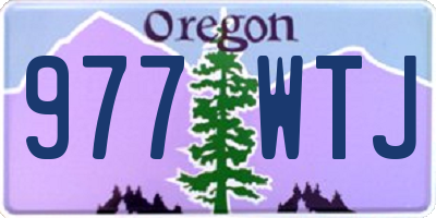 OR license plate 977WTJ