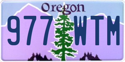 OR license plate 977WTM