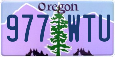OR license plate 977WTU