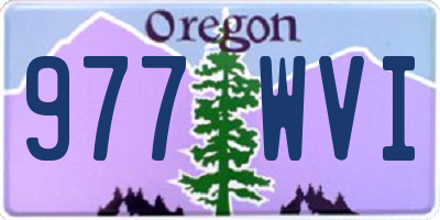 OR license plate 977WVI