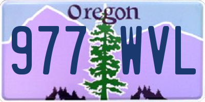 OR license plate 977WVL