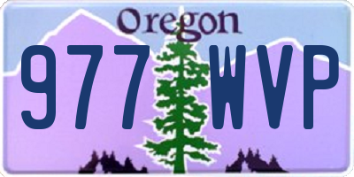 OR license plate 977WVP