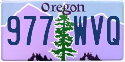 OR license plate 977WVQ