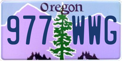 OR license plate 977WWG