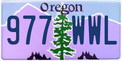 OR license plate 977WWL