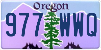 OR license plate 977WWQ