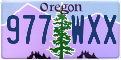 OR license plate 977WXX