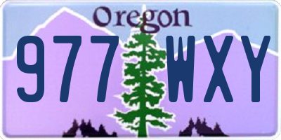 OR license plate 977WXY