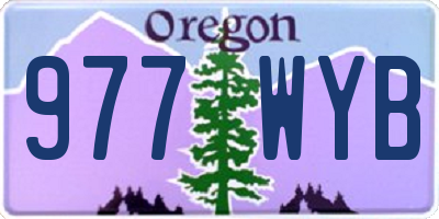OR license plate 977WYB