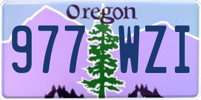 OR license plate 977WZI