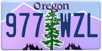 OR license plate 977WZL