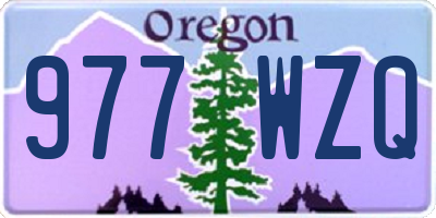 OR license plate 977WZQ