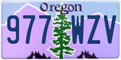 OR license plate 977WZV
