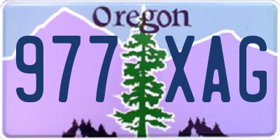 OR license plate 977XAG