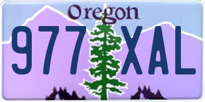 OR license plate 977XAL