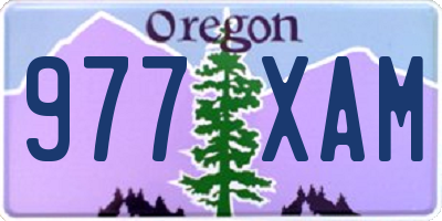 OR license plate 977XAM