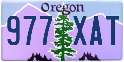 OR license plate 977XAT